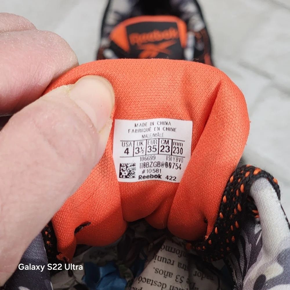 Reebok Kids Shoes - Orange and Black